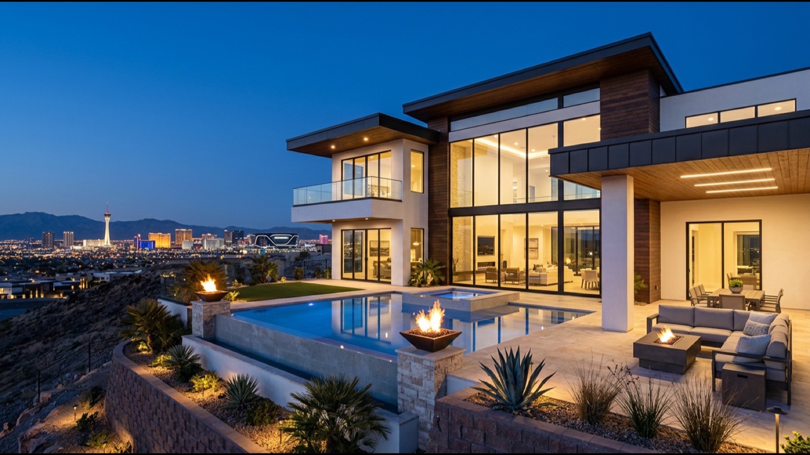 Las Vegas Nevada luxury condominium interior showing the lifestyle that California and Pacific state relocators find in Nevada alongside significant tax savings